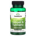 Имбирь и куркума 2 в одном Swanson Ginger & Turmeric 2-in-1 Formula Full Spectrum, 60 капсул