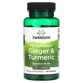Імбир і куркума 2 в одному Swanson Ginger & Turmeric 2-in-1 Formula Full Spectrum, 60 капсул