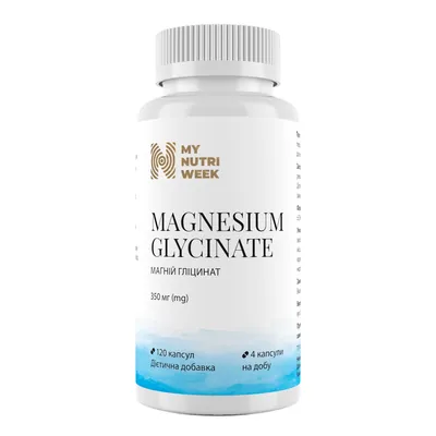 Магній гліцинат My Nutri Week Magnesium Glycinate, 120 капсул