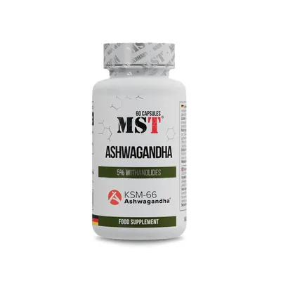 Ашваганда MST Nutrition Ashwagandha KSM-66 320 мг, 60 капсул