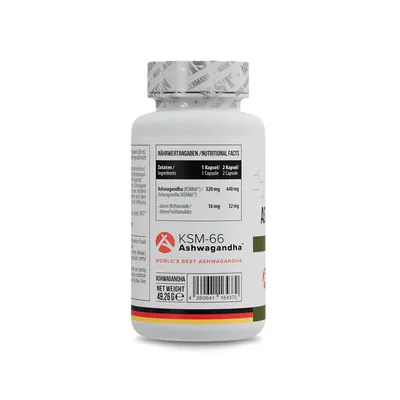 Ашваганда MST Nutrition Ashwagandha KSM-66 320 мг, 60 капсул