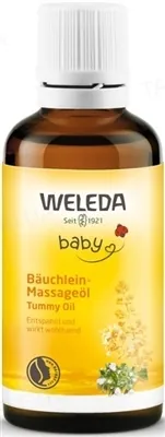 Олійка масажна Weleda Baby від здуття животика у немовлят, 50 мл