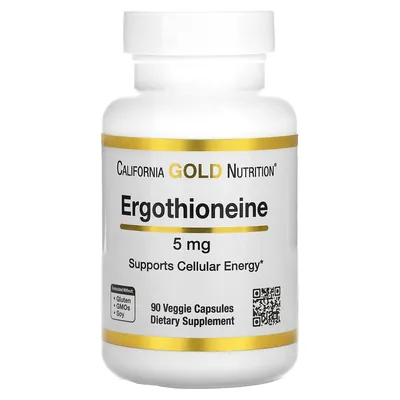 Ерготіонеїн California Gold Nutrition Ergothioneine 5 мг, 90 вегетаріанських капсул
