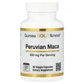 Мака перуанська California Gold Nutrition Peruvian Maca 500 мг, 90 вегетаріанських капсул