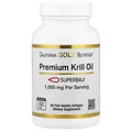 Олія криля California Gold Nutrition Premium Krill Oil Superba2 1000 мг, 60 м'яких капсул з риб'ячого желатину