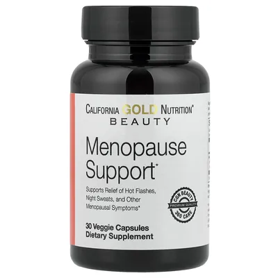 Підтримка при менопаузі California Gold Nutrition Menopause Support, 30 вегетаріанських капсул
