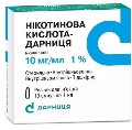 Никотиновая кислота-Дарница раствор д/ин. 10 мг/мл по 1 мл №10 (5х2) в амп.