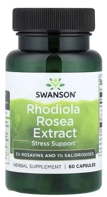 Родіола рожева Swanson Rhodiola Rosea Extract, 60 капсул