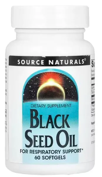 Олія чорного кмину Source Naturals Black Seed oil, 60 капсул