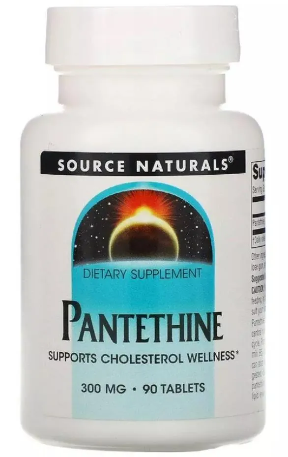 Пантетін Source Naturals Pantethine 300 мг, 90 таблеток