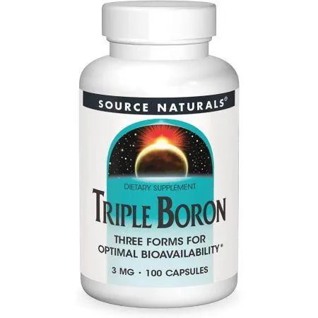 Бор потрійний Source Naturals Triple Boron 3 мг, 100 капсул
