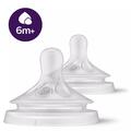 Соска силиконовая Philips Avent Natural Response SCY966/02, для густой еды, от 6 месяцев, 2 шт