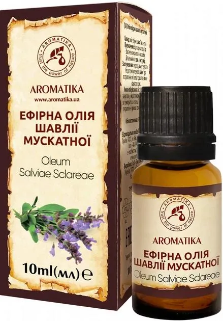 Олія ефірна Ароматика Шавлії мускатної, 10 мл