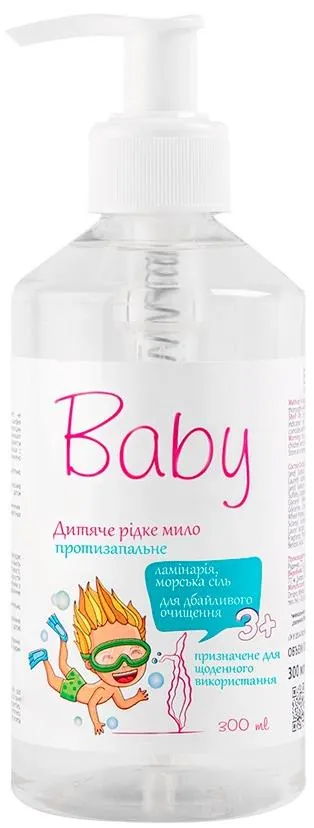 Мило рідке Bioton Cosmetics Baby дитяче з ламінарією та морською сіллю, 300 мл