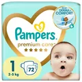 Підгузки дитячі Pampers Premium Care розмір 1, 2-5 кг, 72 шт