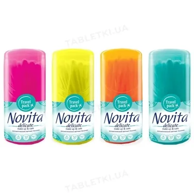 Ватні палички Novita Delicate в круглій банці, 50 штук