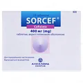 Сорцеф таблетки, в/плів. обол. по 400 мг №10 (5х2)