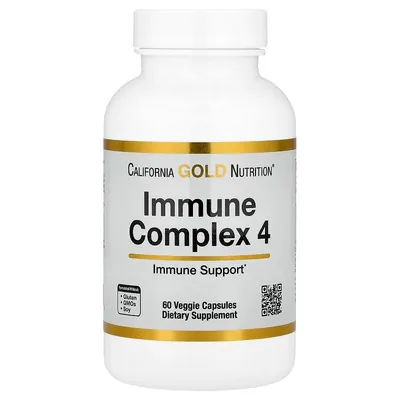 Комплекс для підтримки імунітету California Gold Nutrition Immune Complex 4 вег. капсули №60