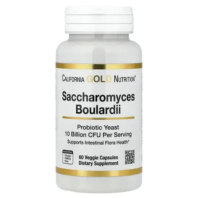 Сахароміцети Буларді California Gold Nutrition Saccharomyces Boulardii 10 млрд КУО вег. капсули №60