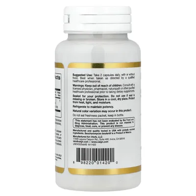 Сахароміцети Буларді California Gold Nutrition Saccharomyces Boulardii 10 млрд КУО вег. капсули №60