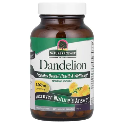 Кульбаби корінь Nature's Answer Dandelion 420 мг вег. капсули №90