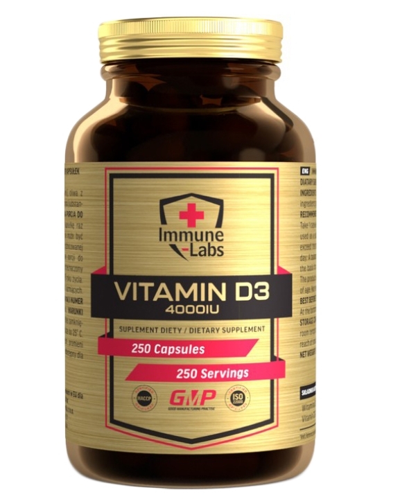 Витамин Д3 Immune Labs Vitamin D3 4000 МЕ капсулы №250