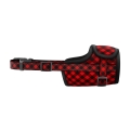 Намордник для собак Collar №2 WAUDOG Nylon 5375 Шотландка червона, обхват 19-26 см