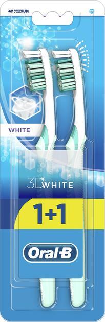 Зубная щетка Oral-B 3D White, отбеливание, 2 шт