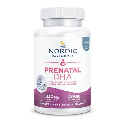 ДГК (докозагексаєнова кислота) для вагітних Nordic Naturals Prenatal DHA, 90 капсул