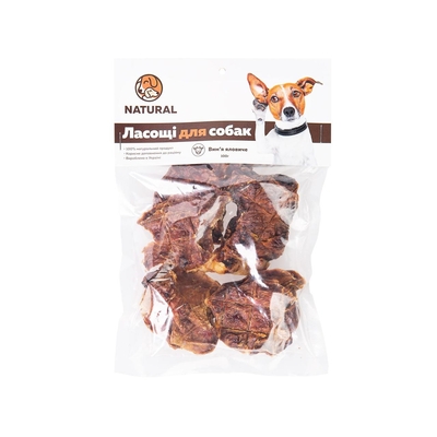 Лакомство для собак Natural Вымя говяжье, 100 г