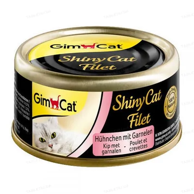 Корм вологий для кішок GimCat Shiny Cat Filet з куркою та креветками, 70 г