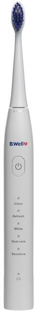 Электрическая зубная щетка B.Well PRO-850 звуковая, белая