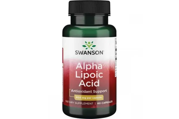 Альфа-ліпоєва кислота Swanson Alpha Lipoic Acid 600 мг капсули №60