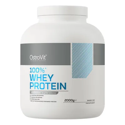 Протеїн сироватковий концентрат OstroVit 100% Whey Protein банановий пиріг, 2000 г