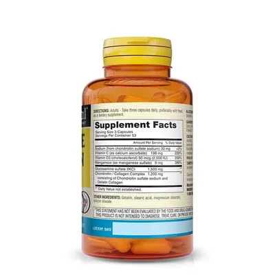 Глюкозамін, хондроїтин та вітамін D3 Mason Natural Glucosamine Chondroitin Plus Vitamin D3, 160 капсул