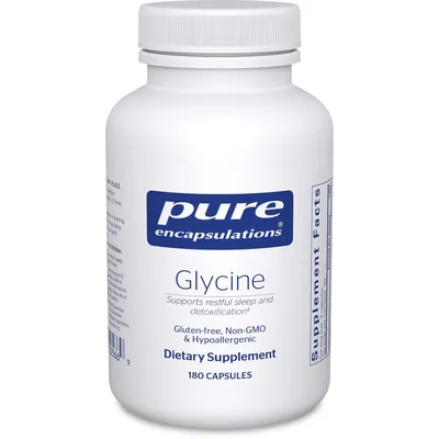 Гліцин Pure Encapsulations Glycine 500 мг, 180 капсул