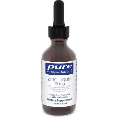 Цинк рідкий Pure Encapsulations Zinc liquid 15 мг, 120 мл