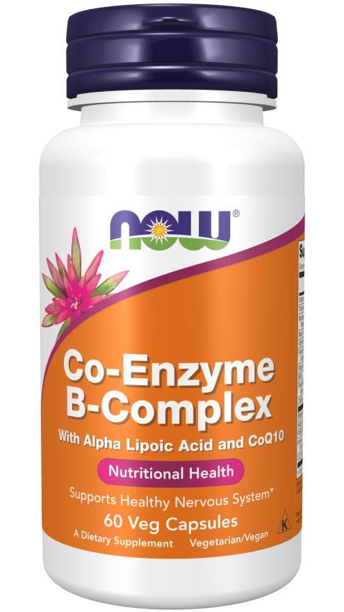 Витамины группы В и Коэнзим NOW Co-Enzyme B-Complex, 60 капсул