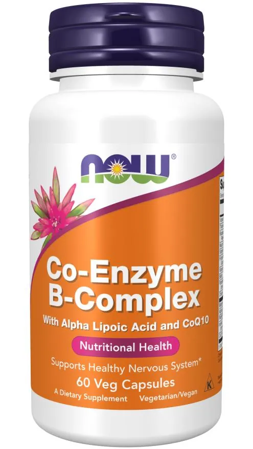 Коензим та В-комплекс NOW Co-Enzyme B-Complex вег. капсули №60