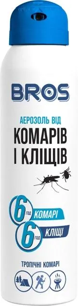 Аерозоль Bros Max від комарів та кліщів, 90 мл