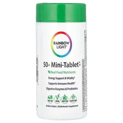 Мультивітаміни від 50 років Rainbow Light 50+ Mini-Tablet, 90 міні таблеток