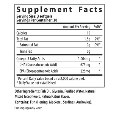 ДГК та ЕПК для вагітних Fairhaven Health Prenatal DHA + EPA, 90 гелевих капсул