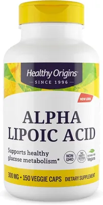 Альфа-ліпоєва кислота Healthy Origins Alpha Lipoic Acid 300 мг, 150 капсул