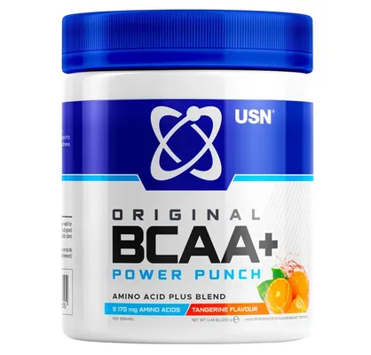 Комплекс амінокислот USN BCAA+ порошок, зі смаком мандарину, 200 г