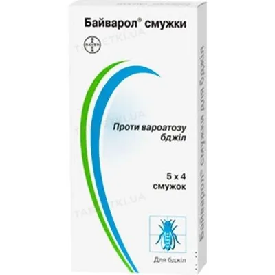 Байварол (ДЛЯ ТВАРИН) 4 смужки, 1 упаковка