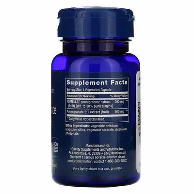 Экстракт плодов граната Life Extension Pomegranate Fruit Extract, 30 вегетарианских капсул