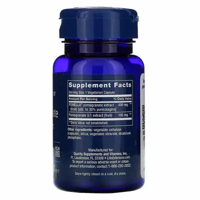 Екстракт плодів гранату Life Extension Pomegranate Fruit Extract, 30 вегетаріанських капсул