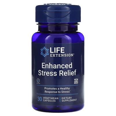 Помощь при стрессе Life Extension Enhanced Stress Relief, 30 вегетарианских капсул