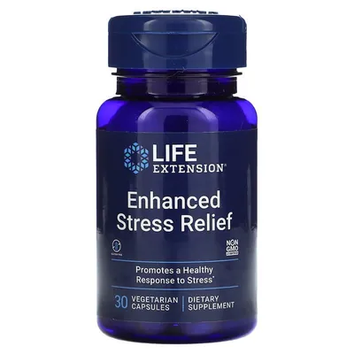 Допомога при стресі Life Extension Enhanced Stress Relief, 30 вегетаріанських капсул