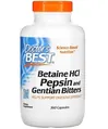 Бетаїн HCL та Пепсин Doctor's Best Betaine HCL & Pepsin, 360 капсул